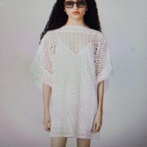 NWT - Diane Von Furstenberg White LILIA Mini Dress